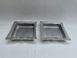 Silver Small 2pc Square Pewter Tray Set