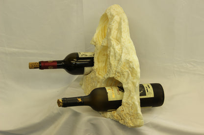 Yellow & Beige Onyx Stone Wine Holder