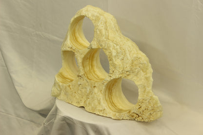 Yellow & Beige Onyx Stone Wine Holder