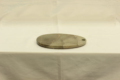 Gray Oval Marble Cutting Board