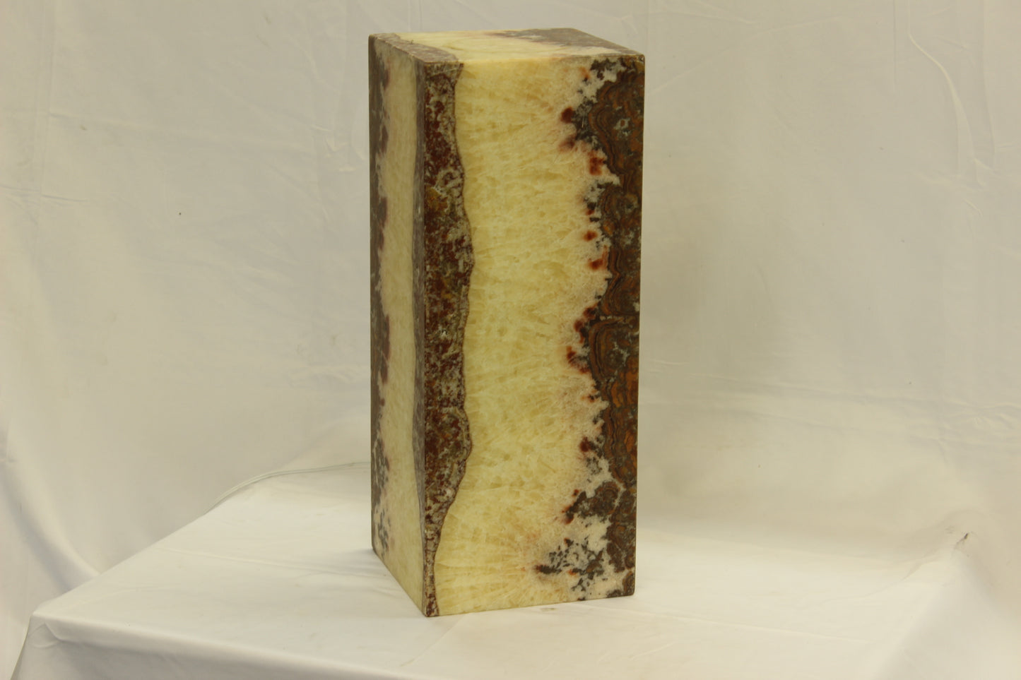 Red Blood Spatter Onyx Lamp