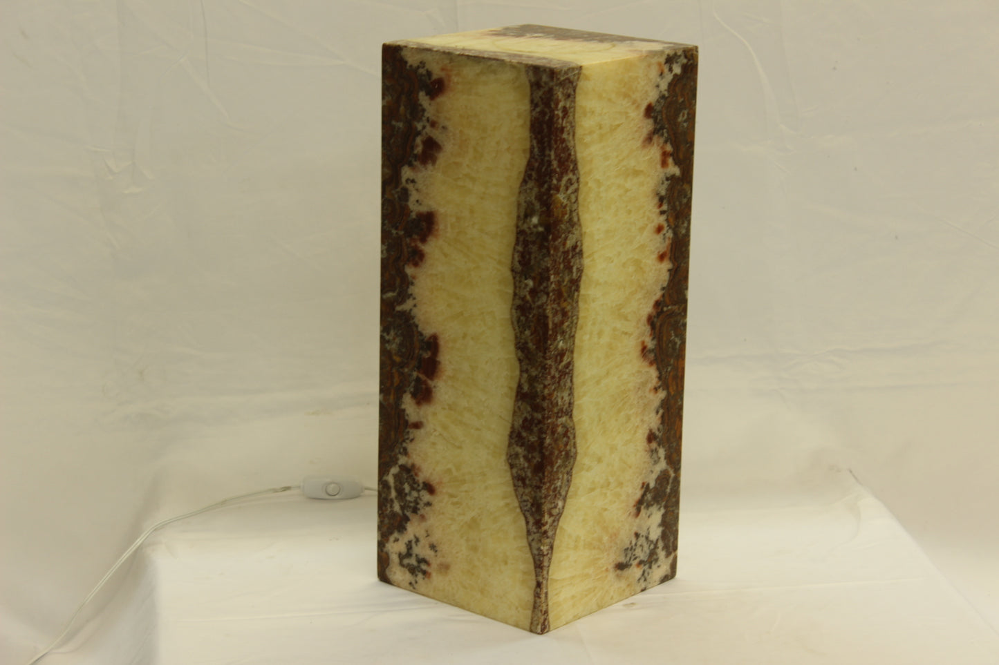 Red Blood Spatter Onyx Lamp
