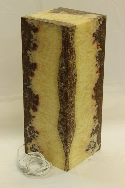 Red Blood Spatter Onyx Lamp