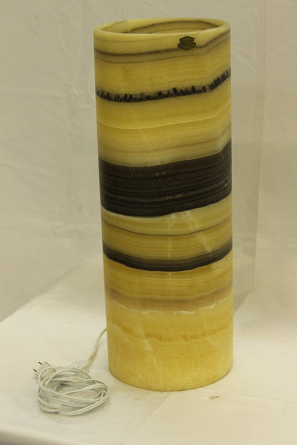 Orange Calico Onyx Lamp