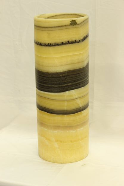 Orange Calico Onyx Lamp
