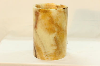 Orange Stratus Onyx Lamp