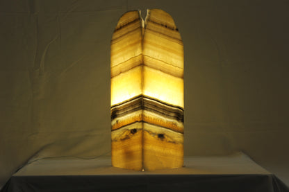 Yellow Bumblebee Onyx Lamp