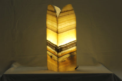 Yellow Bumblebee Onyx Lamp