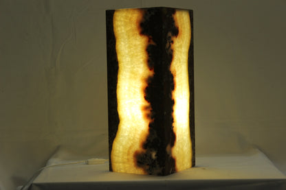Red Blood Spatter Onyx Lamp