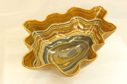 Orange Galaxy Onyx Centerpiece