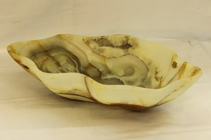 Brown Lynx Onyx Centerpiece