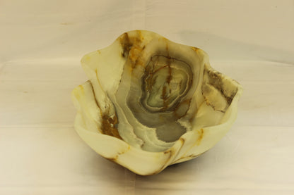 Brown Lynx Onyx Centerpiece