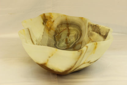 Brown Lynx Onyx Centerpiece