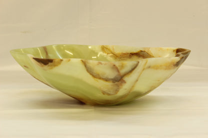 Green Chameleon Onyx Centerpiece