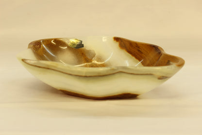 Beige Deimos Onyx Centerpiece