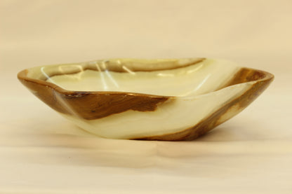 Beige Deimos Onyx Centerpiece