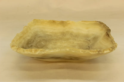 White Small Onyx Centerpiece