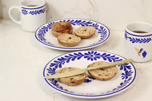 Colibri Collection – Coffee & Dessert | Plate & Mug Set | 4-Piece