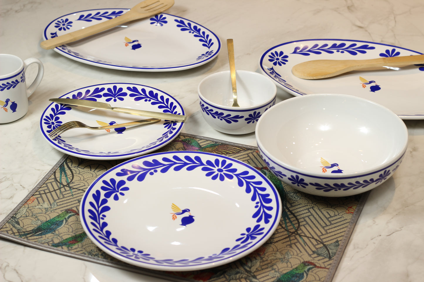 Colibri Collection – 22pc Premium Dinnerware Set (For 4)