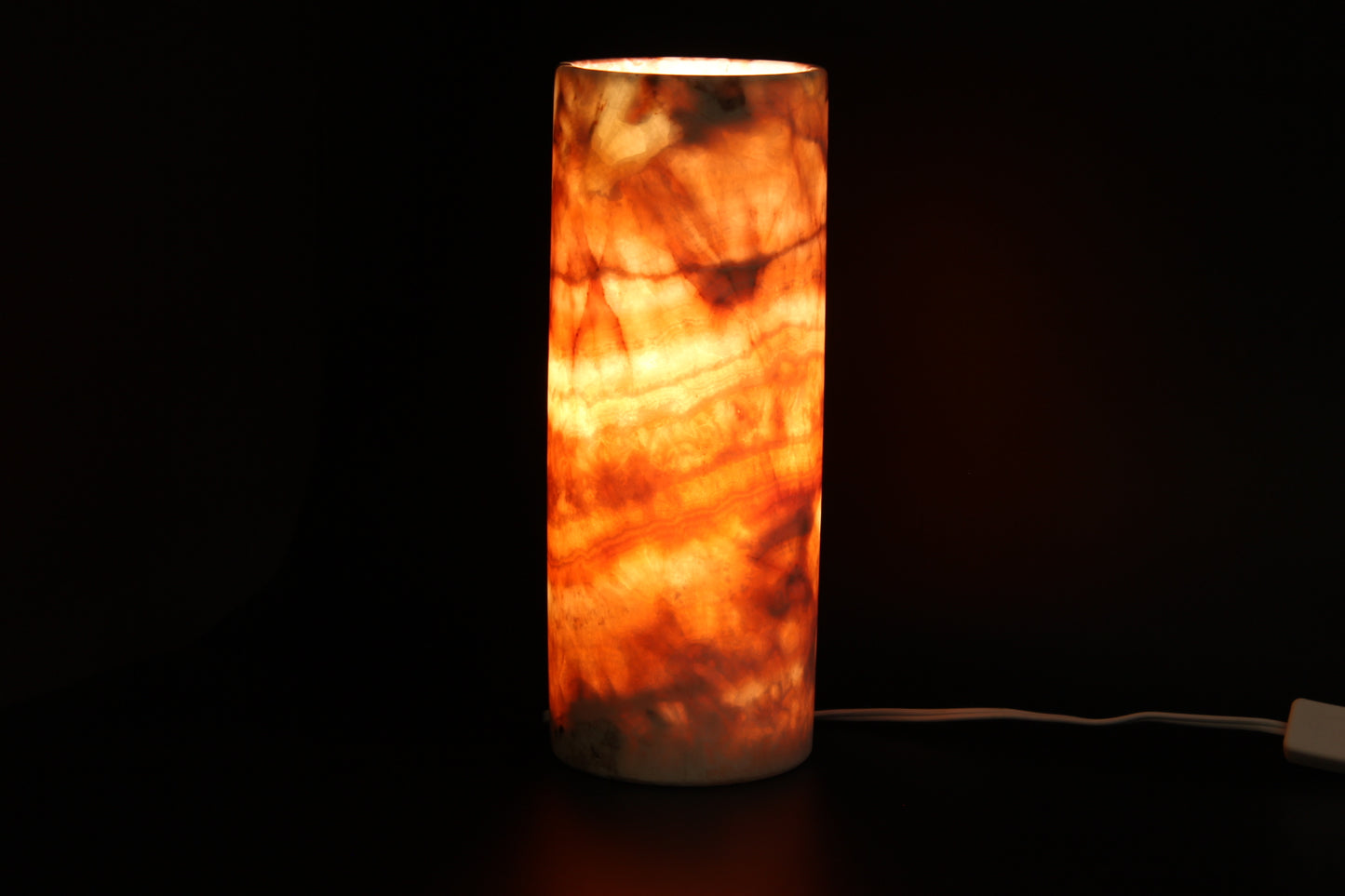 Smooth Blood Moon Onyx Lamp