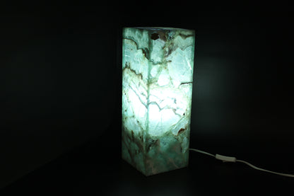 Jade Nebula Fluorite Lamp