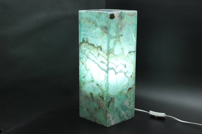 Jade Nebula Fluorite Lamp