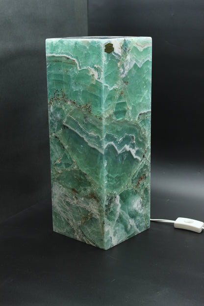 Jade Nebula Fluorite Lamp