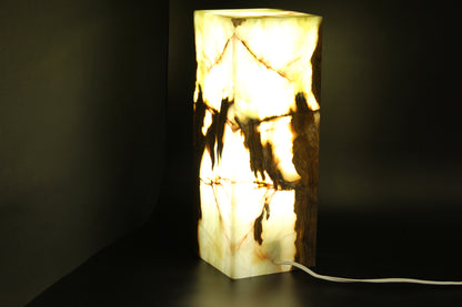 Rusted Woodland Onyx Lamp