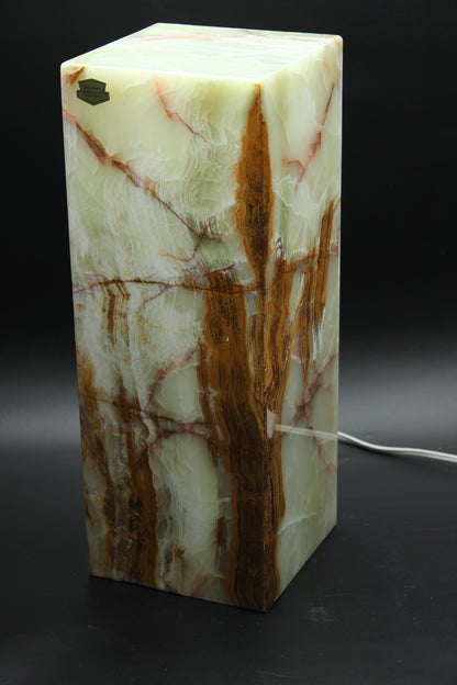 Rusted Woodland Onyx Lamp