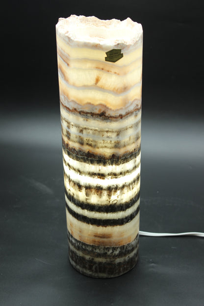 Scarlet Threshold Onyx Lamp