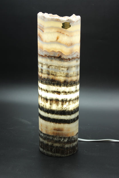 Scarlet Threshold Onyx Lamp