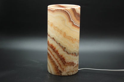 Red Blastwave Onyx Lamp