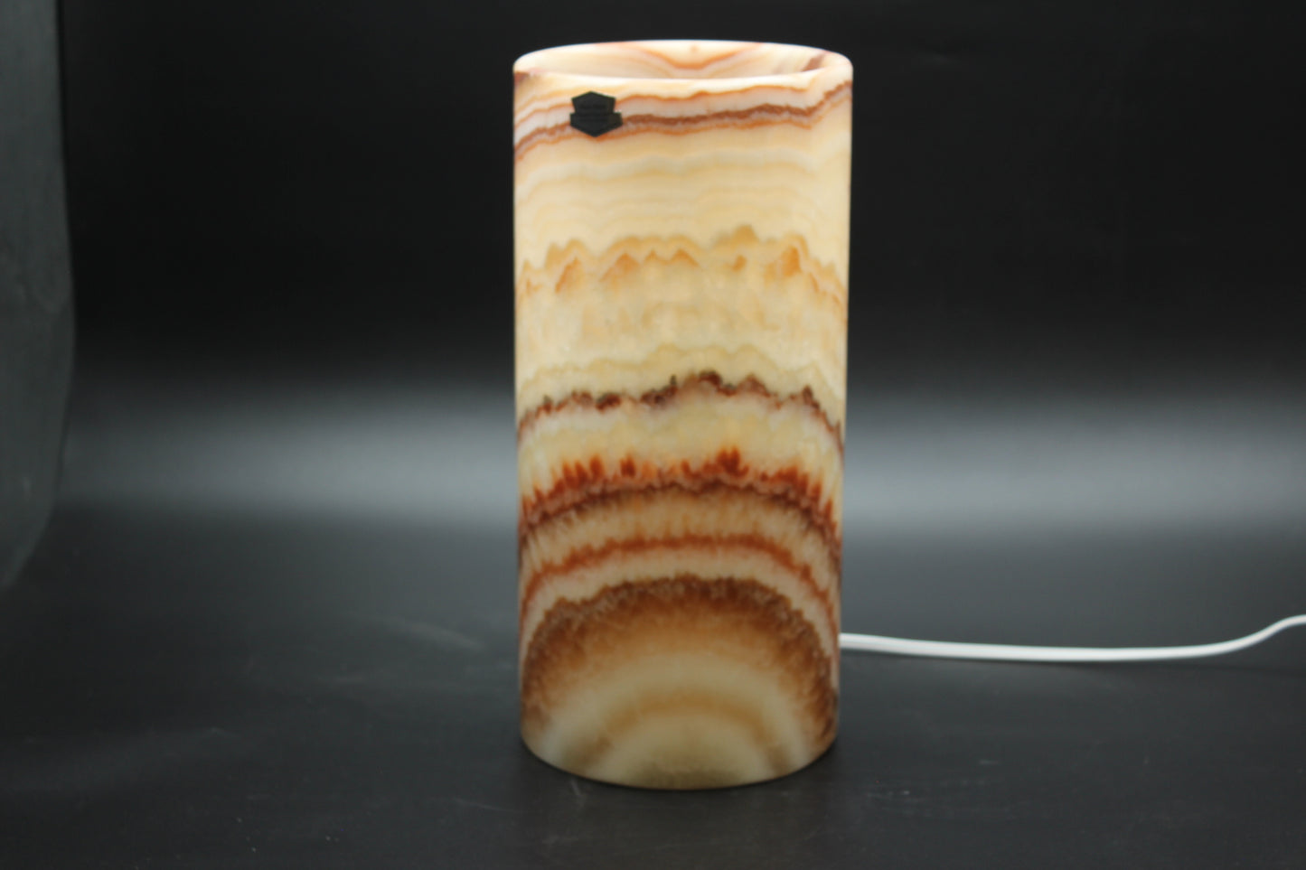 Red Blastwave Onyx Lamp