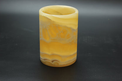 Orange Onyx Vase