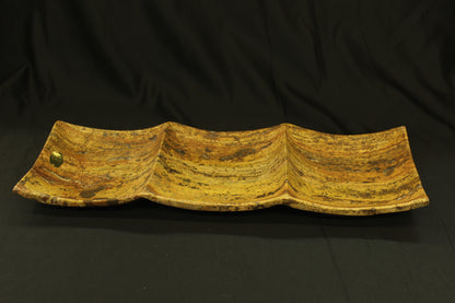 Red Travertino Decor & Dip Tray