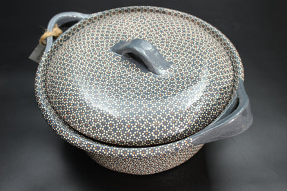 4.5QT Lead Grey Clay Rice Bowl