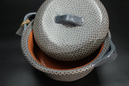 4.5QT Lead Grey Clay Rice Bowl