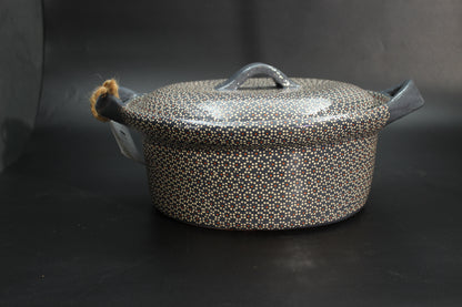 4.5QT Lead Grey Clay Rice Bowl