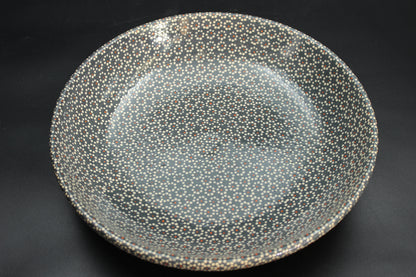11" Lead Grey Ceramic Salad Bowl