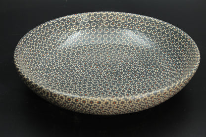 11" Lead Grey Ceramic Salad Bowl