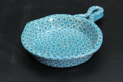 4" Turquoise Clay Mini Frying Pan