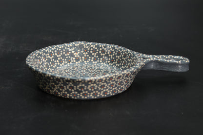 4" Lead Grey Clay Mini Frying Pan