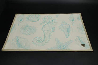 Turquoise Ocean Tide Placemat Set (Set of 6)