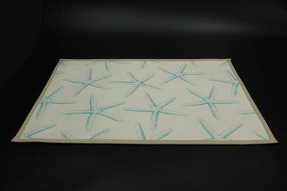 Turquoise Ocean Tide Placemat Set (Set of 6)