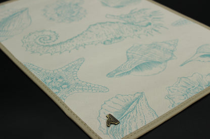 Turquoise Ocean Tide Placemat Set (Set of 6)
