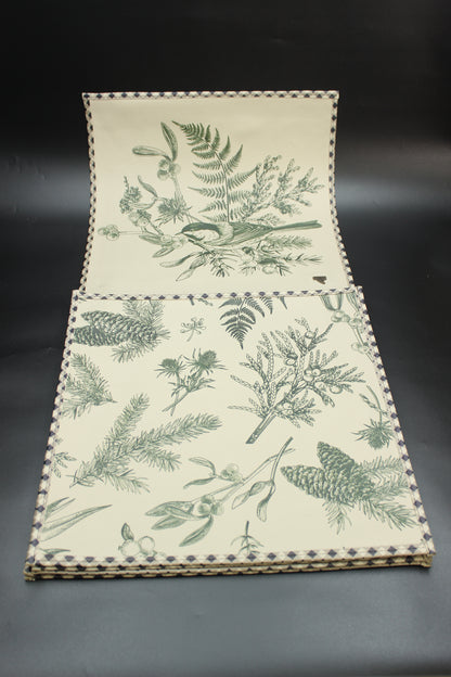 Green Foliage Placemat Set (Set of 6)