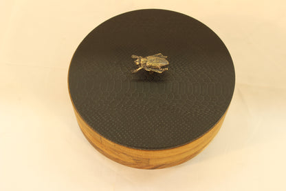 Black Beetle Wood Tortilla Holder
