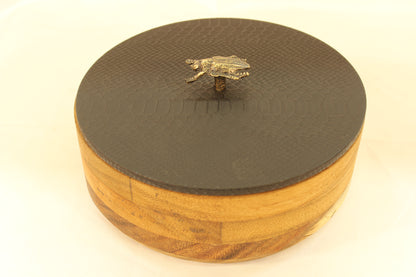 Black Beetle Wood Tortilla Holder