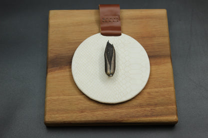 Cream Cornfield Wood Napkin Holder