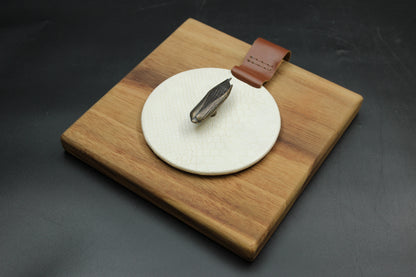 Cream Cornfield Wood Napkin Holder